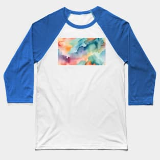 Celestial Dreams: Vibrant Sky Watercolors Baseball T-Shirt